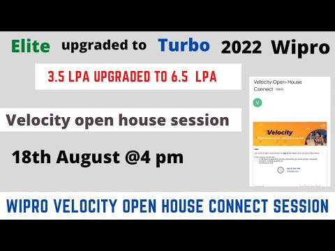 wipro velocity open house session || wipro open house connect || wipro open house session || 2022