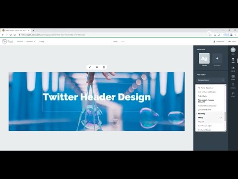 Twitter Header Design Tutorial | Adobe Spark