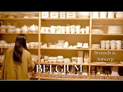 Belgium Travel Vlog🇧🇪|Exploring beautiful city Brussels and Antwerp| Shopping, Sightseeing, Cafe!