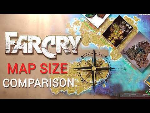 Far Cry maps SIZE comparison (incl. Far cry 6)