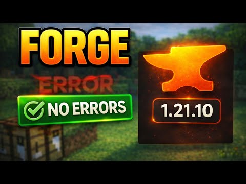 Minecraft 1.21.10 Forge Tutorial – Install Mods in 60 Seconds!
