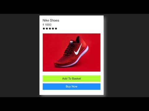 How to create Shopping Product Card using HTML and CSS