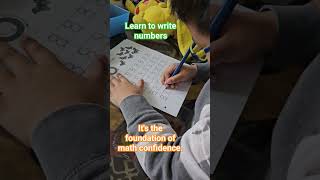 Writing number 8. #mathconfidence