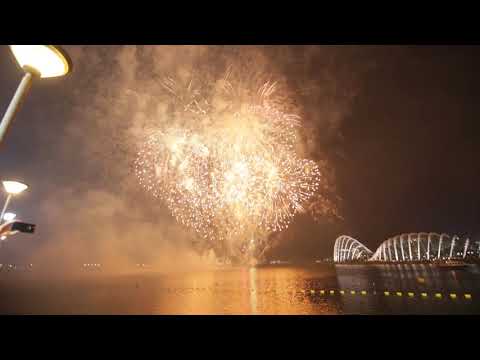 Fireworks after the Singapore Grand Prix