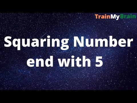 Squaring Number end with 5 | Vedic Maths Tip and Trics | Solve in 5 Seconds