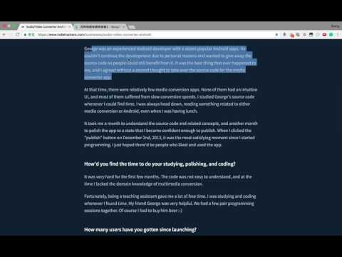 #4 - Audio/Video Converter Android (一个做音视频转换的 Android 独占 APP) - 翻译 Indie Hacker