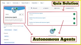 Autonomous Agents | Salesforce Trailhead | Quiz Solution
