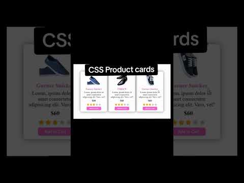 How to create CSS product cards with HTML and CSS #css #vscode #coding #programming #webdevelopment