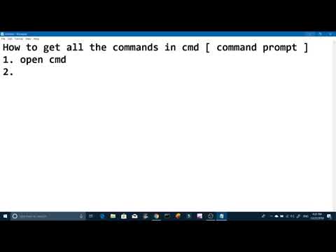 all commands of cmd
