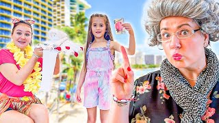 Ruby and Bonnie show how to behave in a hotel room and the rules