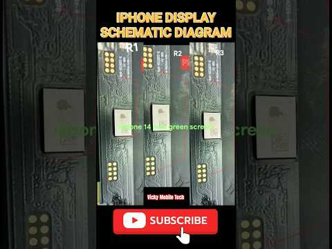 iPhone 14 Pro Max Green Display Fix: Schematic Diagram #shorts #tech