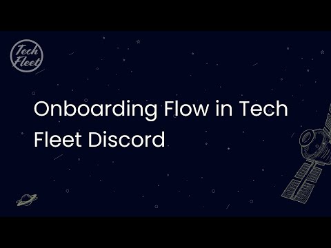 Onboarding Flow in Tech Fleet Discord