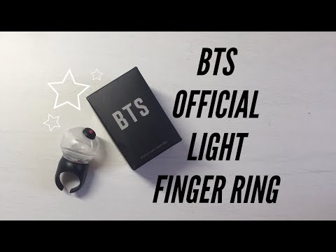 Unboxing|BTS 방탄소년단 OFFICIAL LIGHT FINGER RING (its so cute small army bomb)