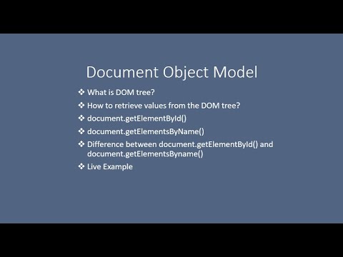 #DocumentObjectModel -  #document.getElementById() in JavaScript #DOM tree #JavaScript tutorial