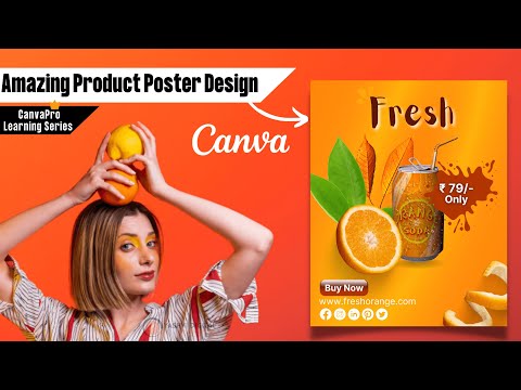 product poster design in canva│flyer design│poster design ideas in canva