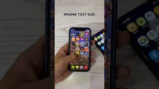 Text size increase decrease in iphone #iphonetext #ios18tips