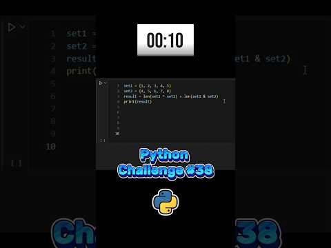 Can You Solve This Python Set Puzzle? 🐍 #PythonChallenge