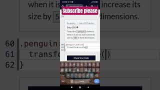 CSS Transformation by building a Penguin step 101 #ytshorts#youtubeshorts#freecodecamp #htmlcss#reel