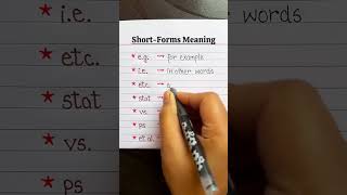 Short forms meaning #easyenglisheveryday #grammar #englishlearningclass #englishforbegginers