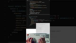 ASMR Programming | React+Three 3D Donut AsciiEffect  | No Talking #reactjs #threejs #asmrprogramming