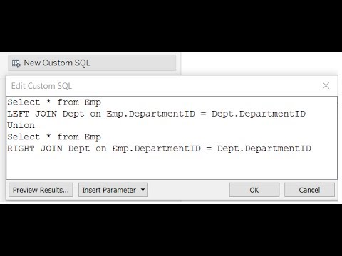 How to write Custom SQL Query in Tableau?