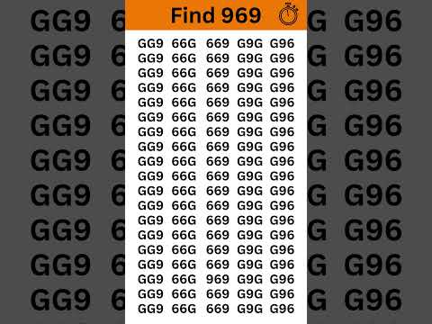 Only Geniuses Can Spot the Odd Number Out! 969 #quiz #challenge