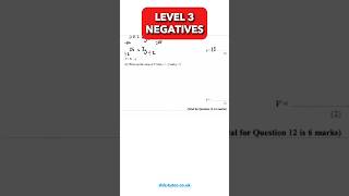 GCSE Tricky Maths Challenge Made Easy: Quick LEVEL 3 NEGATIVES Test! 🧮