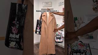 Pt. 1 of making my new Fall/ Winter coat! #learntosew #sewing #diycoat
