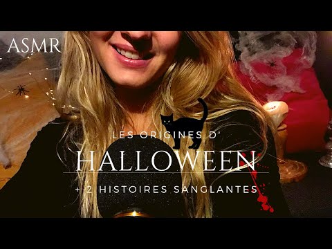 ASMR FR - Les origines d'Halloween 🎃 & 2 histoires sanglantes🩸