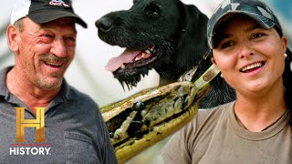 Hunting Dogs Track Down Snakes?! | Swamp People: Serpent Invasion (S5) | History