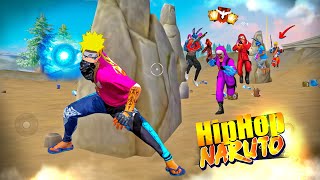 Hip Hop Naruto Is Here 🔥Solo vs Squad Mp5 + M4A1 III 🎯26 Kills Op - Garena free fire #freefire