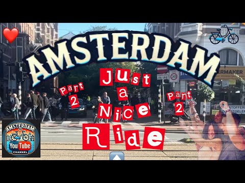 Amsterdam Bicycle Video 24 ABV24 Wonderful Ride Through the Busy City of Sunny Amsterdam! 18/09/2024