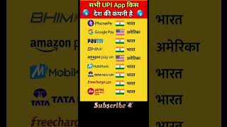 Which Country Owns These UPI Apps? India vs USA #upi