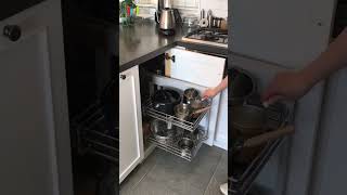 Modular Kitchen Corner Storage Solutions | Maximize Your Kitchen Organization #shorts