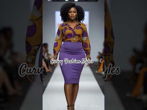 African trendy Curvy styles Fashion #africanclothing #ladiesfashion #fashion  #africanfashion