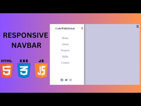How to create a responsive navbar