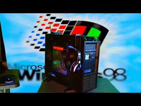 "Bringing Windows 98 into 2025! Retro PC with Modern RGB & Bluetooth"
