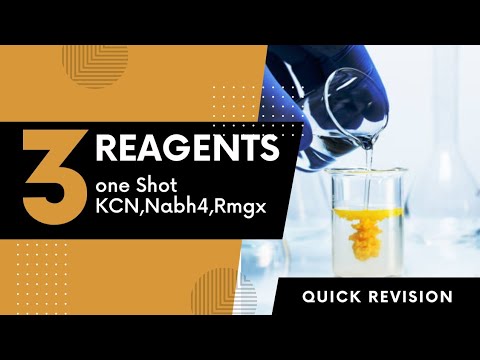 Reagents one shot (KCN,NaBH4,Rmgx)#organic #chemistry #pharmaeasy52
