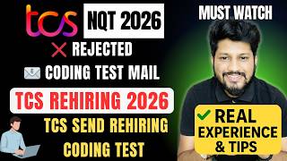 TCS Coding Test 2025 Rehiring Mail 😳 | Rejection ke Baad Direct Coding Test? | Full Truth