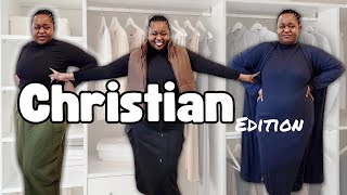 MODEST SHEIN CURVE HAUL-PLUS SIZE‼️ CHRISTIAN CLOTHING EDITION💯 #shein #modestfashion
