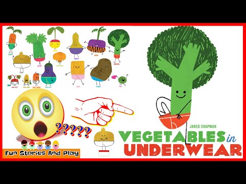 VEGETABLES IN UNDERWEAR 😲🩳 FUNNY underwear story book follow along reading book Fun Stories and Play