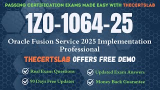 1Z0-1064-25 PDF Questions | Oracle Fusion Service 2025 Implementation Professional Exam