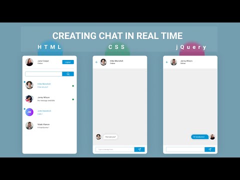 Creating Chat in Real Time Using a HTML / CSS / jQuery