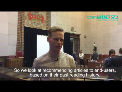 We look at recommending articles to users