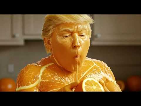 Trump ORANGE Eating Oranges! Ronaldo as PINEAPPLE? Trump, Ronaldo, Messi, Modi #shorts #viralshorts