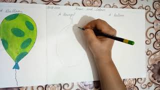 KGI C - SUBJECT- DRAWING;DRAW AND COLOUR (A BRINJAL; A BALLOON) ; BY- MISS SANGITA DUBEY