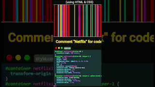 Make a netflix logo in vs code #codewith #css #easylearning #howtomake #index #login #stepbystep