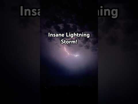 Huge lightning storm over the farm! I had to watch!