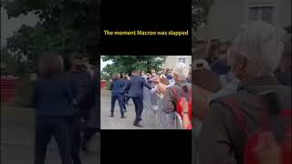 The moment Macron was slapped #funny #macron