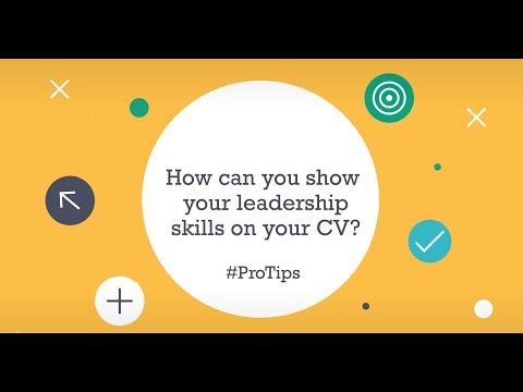 Leadership Protips  - How can you show your leadership skills on your CV?